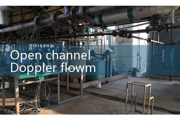 Open channel Doppler flowmeter