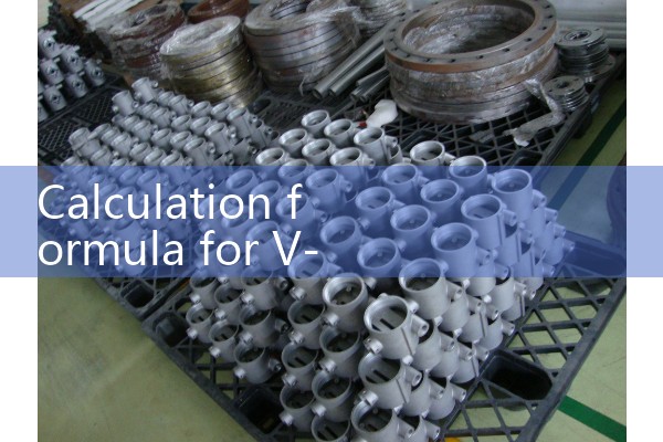 Calculation formula for V-cone flowmeter